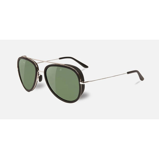 Vuarnet – Schwarze Edelstahl-Sonnenbrille