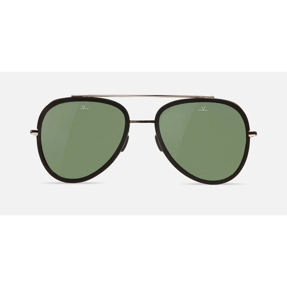 Vuarnet – Schwarze Edelstahl-Sonnenbrille