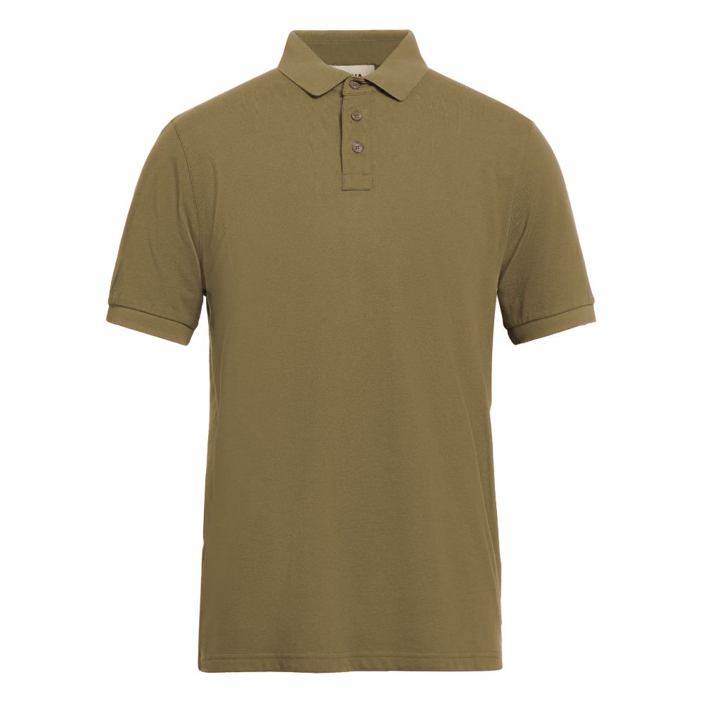 Grünes Poloshirt aus Baumwolle von Alpha Studio