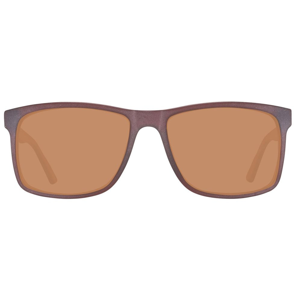 Helly Hansen – Braune Sonnenbrille aus Kunststoff