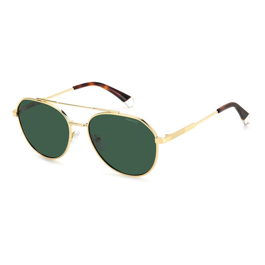 Polaroid – Sonnenbrille aus goldenem Edelstahl