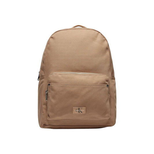 Calvin Klein Jeans – Beigefarbener Rucksack aus recyceltem Polyester