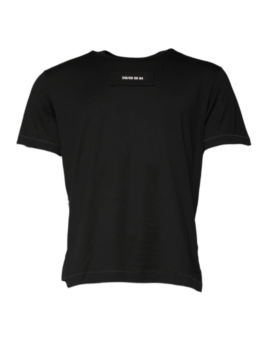 Dolce &amp; Gabbana Mehrfarbiges Camouflage-T-Shirt mit Rundhalsausschnitt