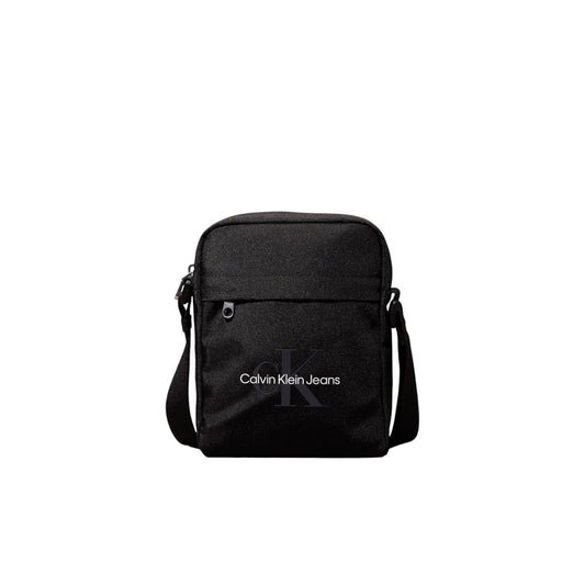 Calvin Klein Jeans – Schwarze Messenger-Tasche aus recyceltem Polyester