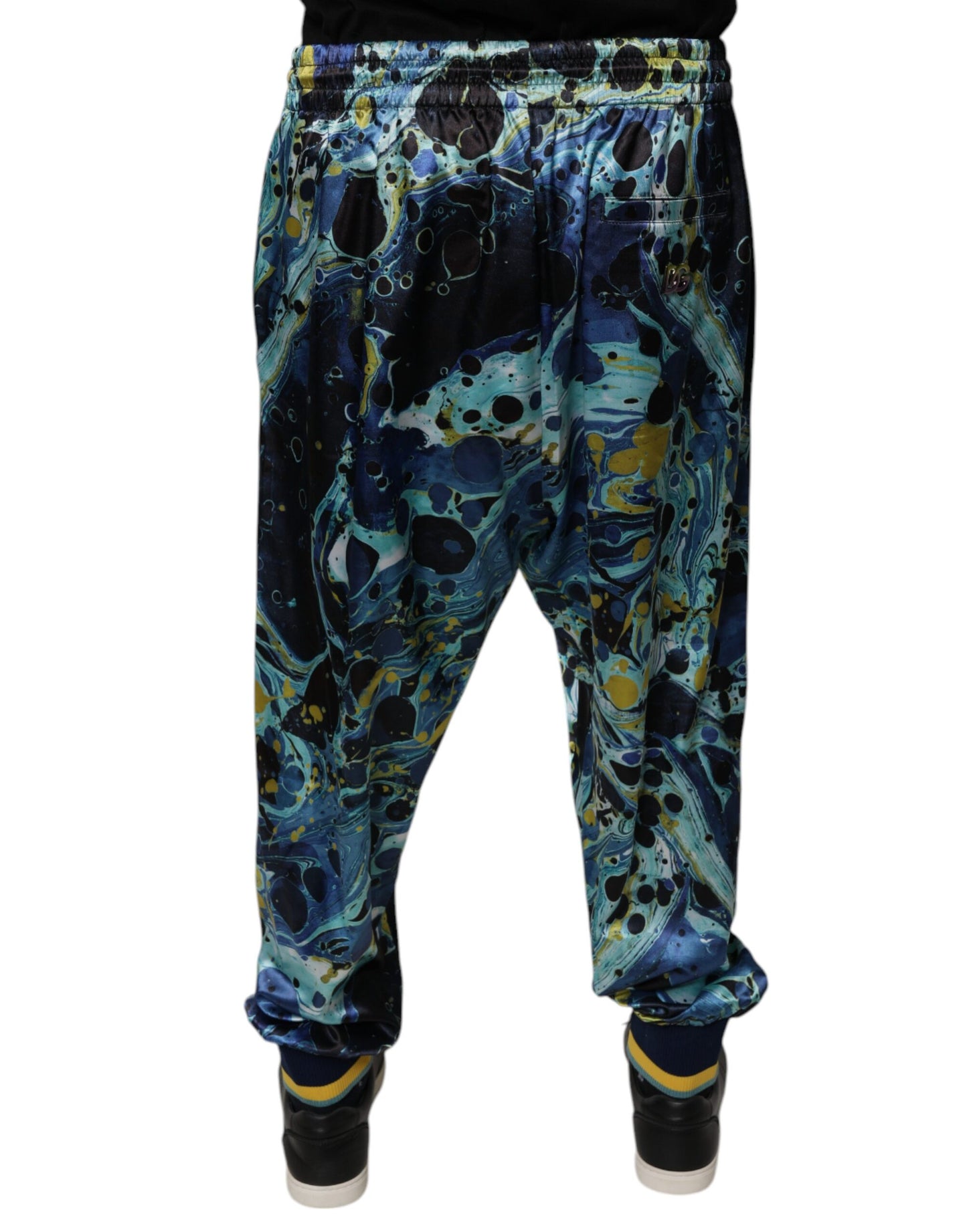 Dolce &amp; Gabbana – Jogginghose mit mehrfarbigem Marmor-Print für Herren