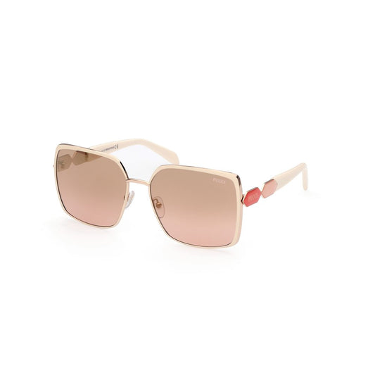 Emilio Pucci Sonnenbrille aus weißem Metall
