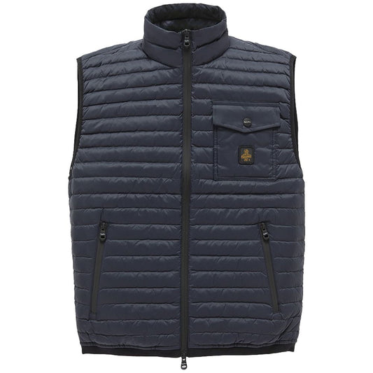 Refrigiwear Blue Nylon Men Vest with Down Padding