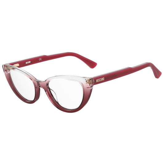 Moschino Rote Acetatrahmen