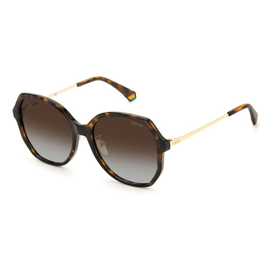 Polaroid Sonnenbrille aus braunem Kunststoff