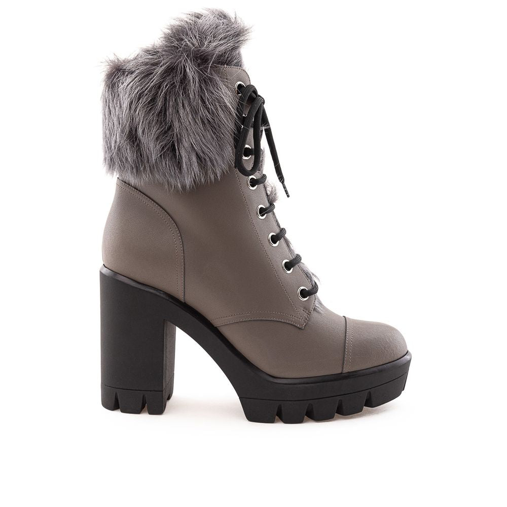 Giuseppe Zanotti, Stiefel aus grauem Öko-Leder