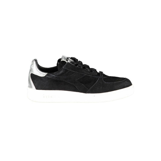 Diadora Damen-Sneaker aus schwarzem Leder