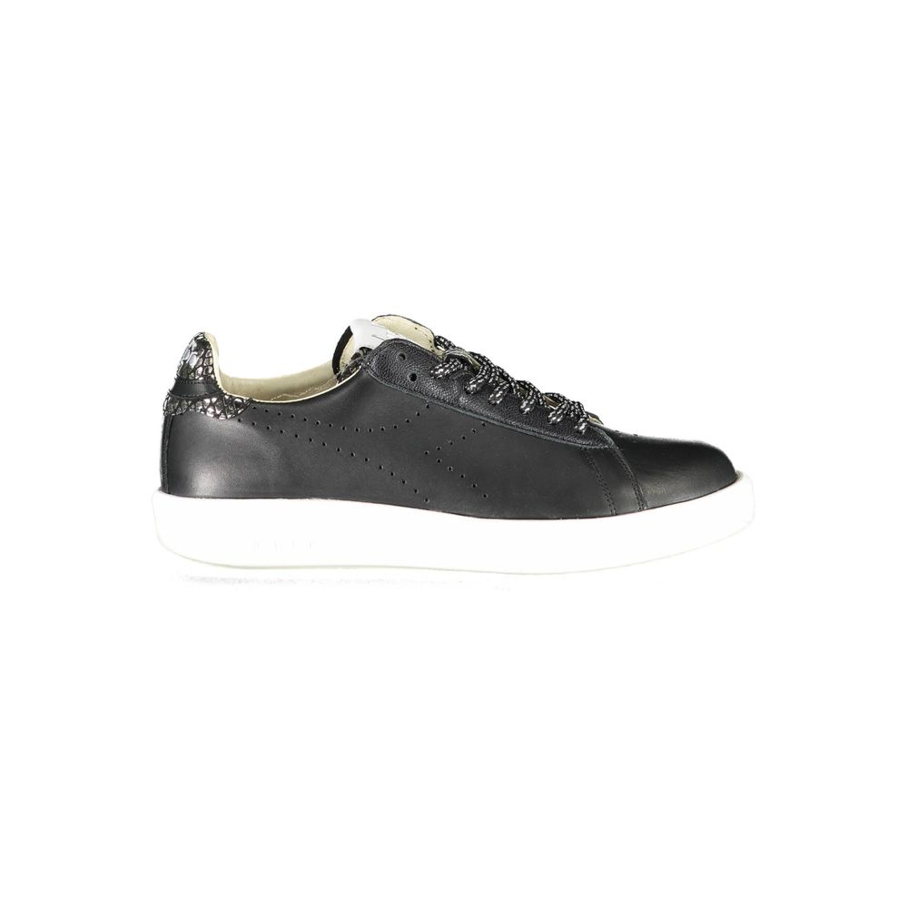 Diadora Damen-Sneaker aus schwarzem Leder