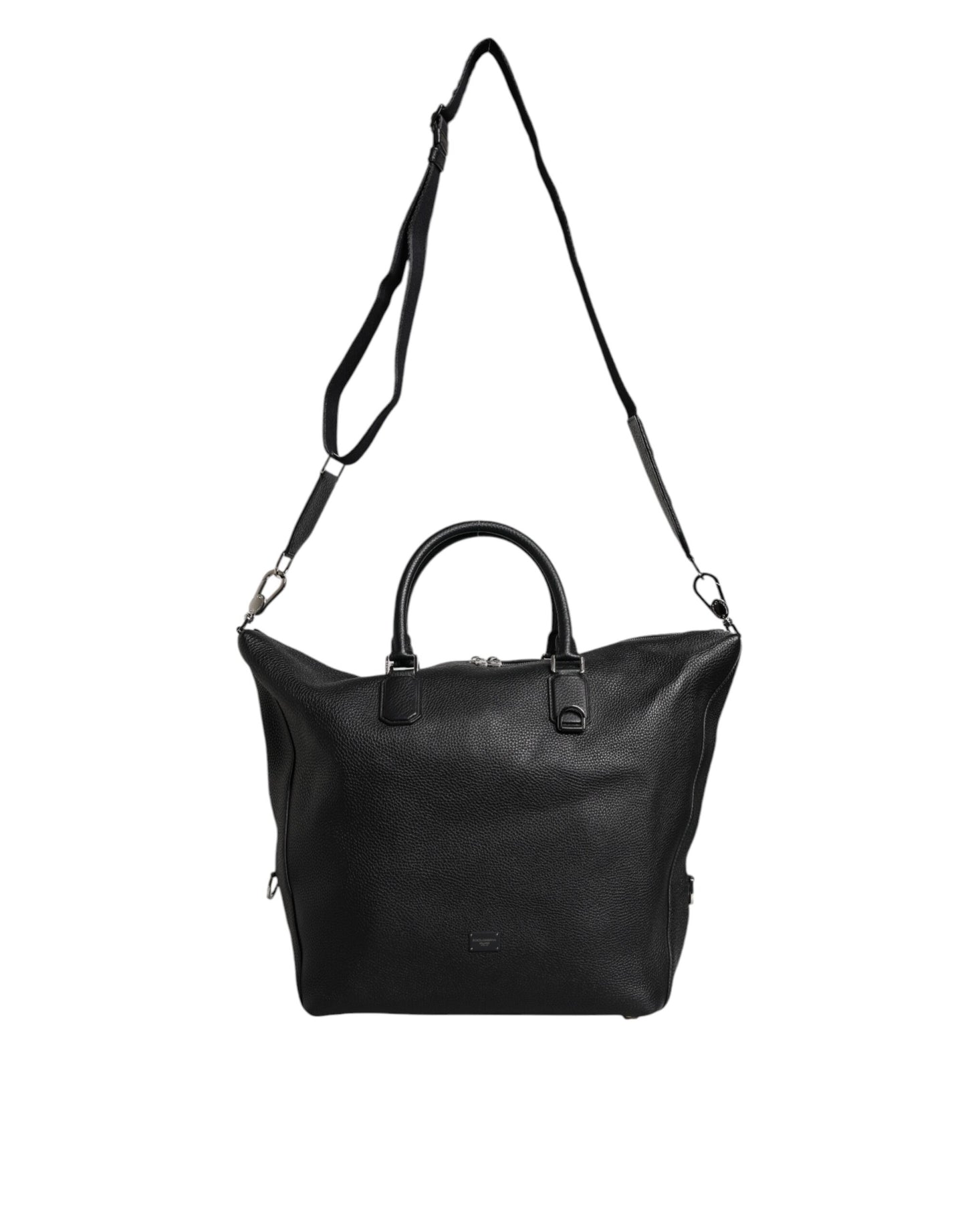 Dolce &amp; Gabbana – Reisetasche aus schwarzem Kalbsleder