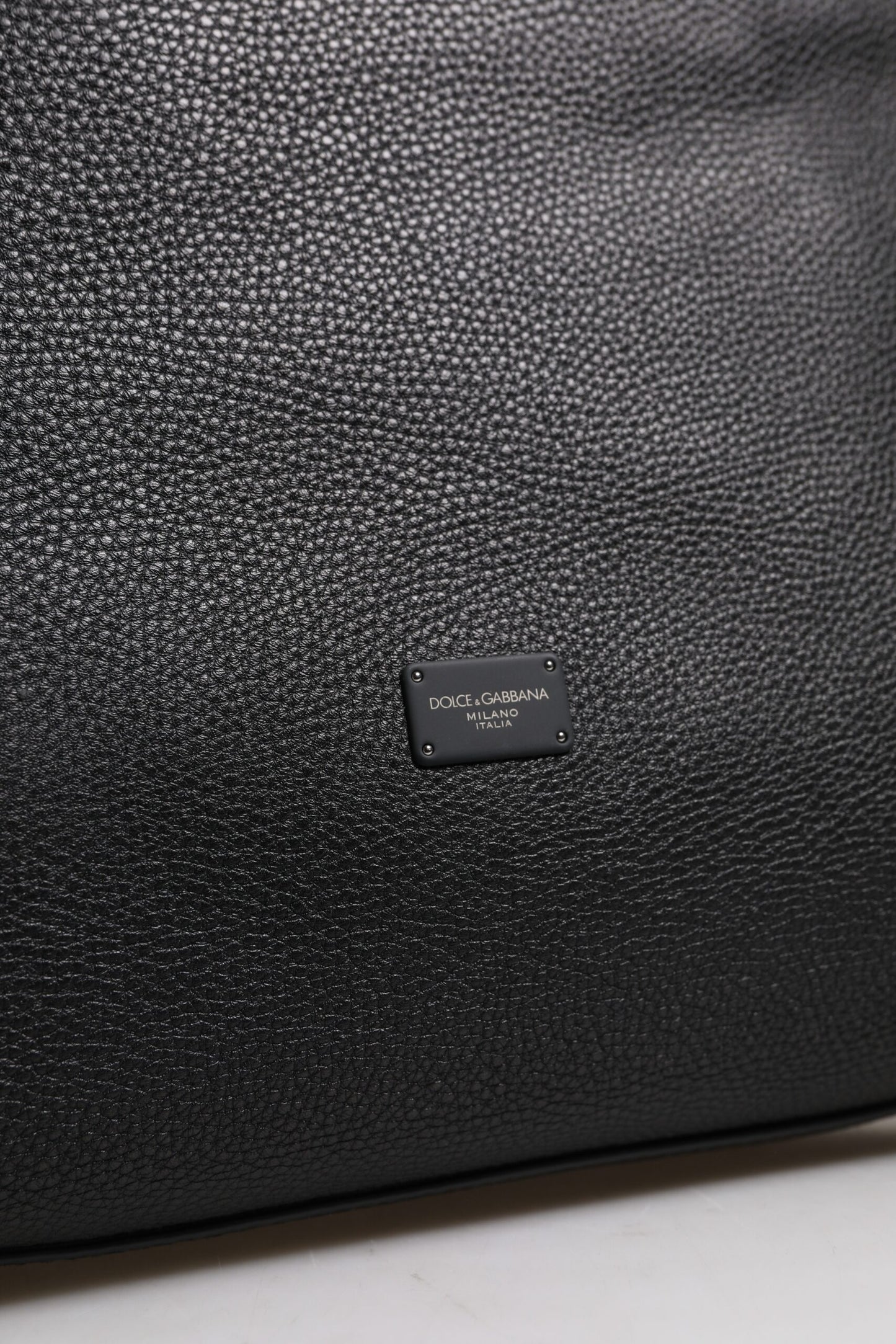 Dolce &amp; Gabbana – Reisetasche aus schwarzem Kalbsleder