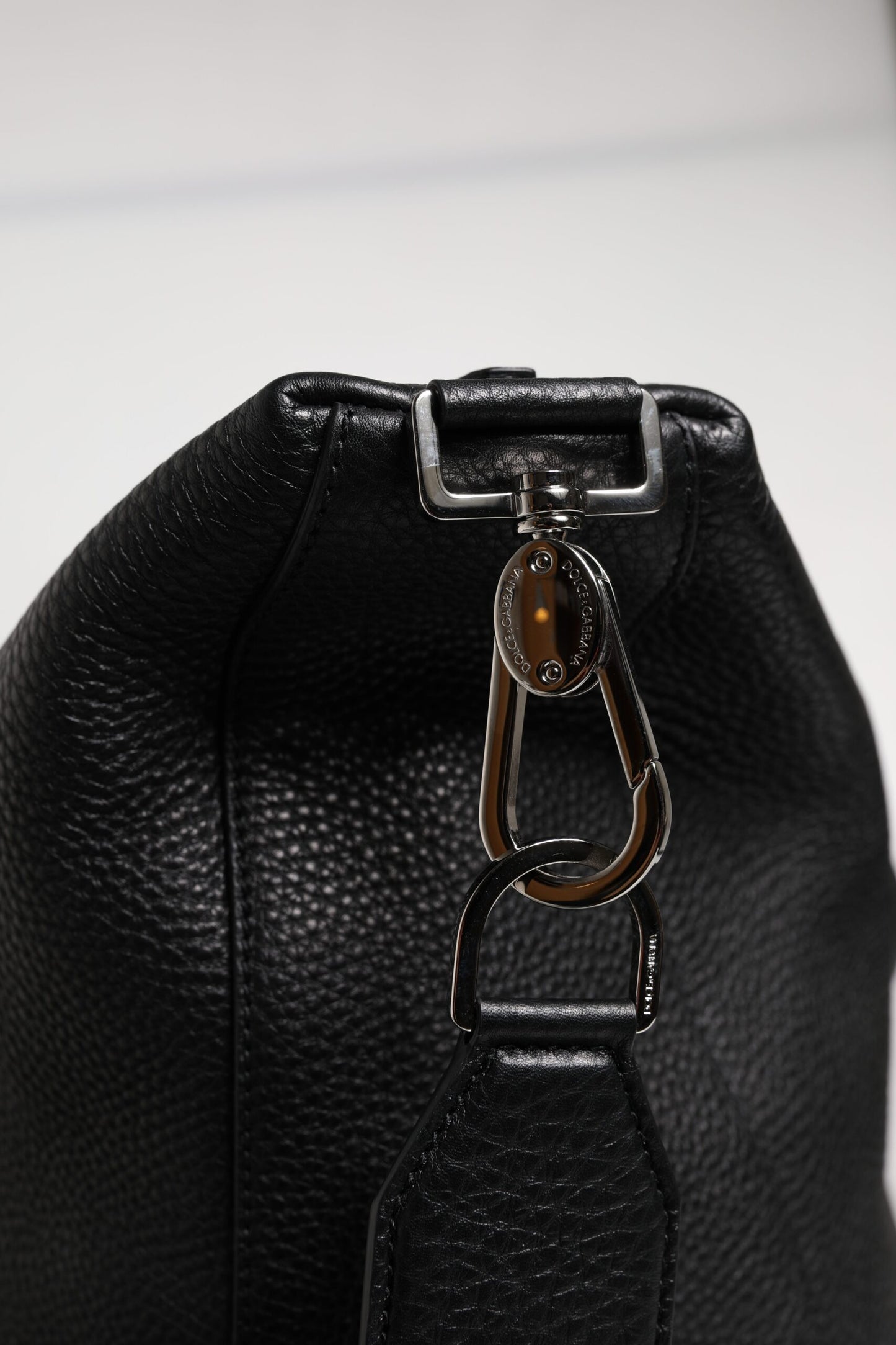 Dolce &amp; Gabbana – Reisetasche aus schwarzem Kalbsleder