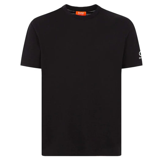 Schwarzes Baumwoll-T-Shirt von Suns