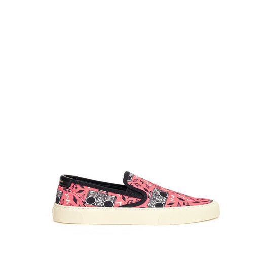 Saint Laurent – ​​Rosa Baumwoll-Sneaker