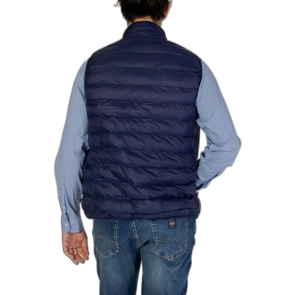 US POLO ASSN. Blaue ärmellose Jacke aus Polyamid