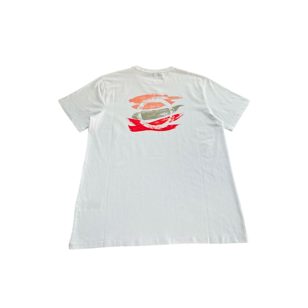 Trussardi Beachwear Herren-T-Shirt aus weißer Baumwolle