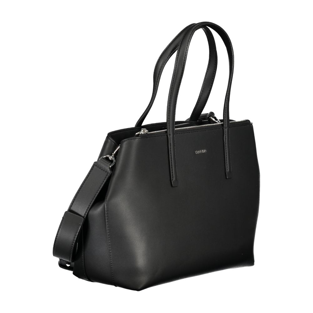 Calvin Klein Schwarze Polyester-Handtasche