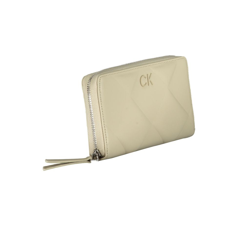 Calvin Klein Beige Polyester Geldbörse
