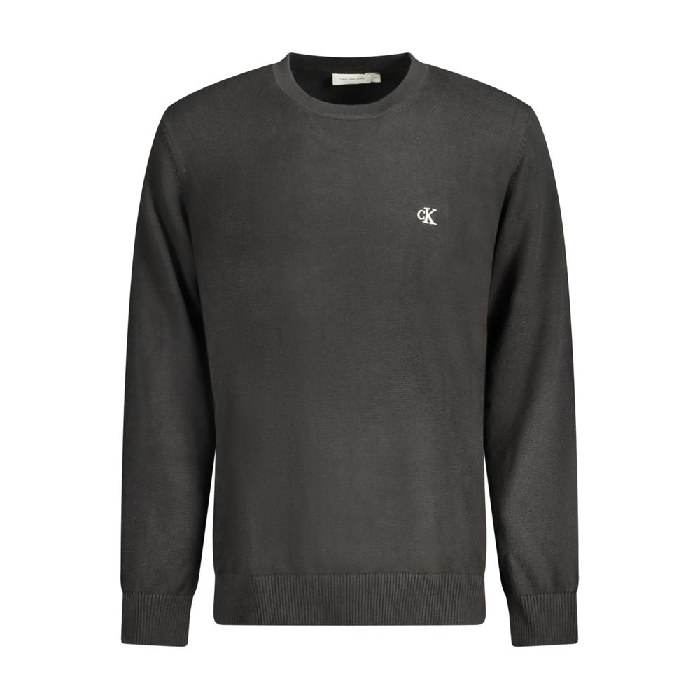 Calvin Klein Herrenpullover aus schwarzer Baumwolle