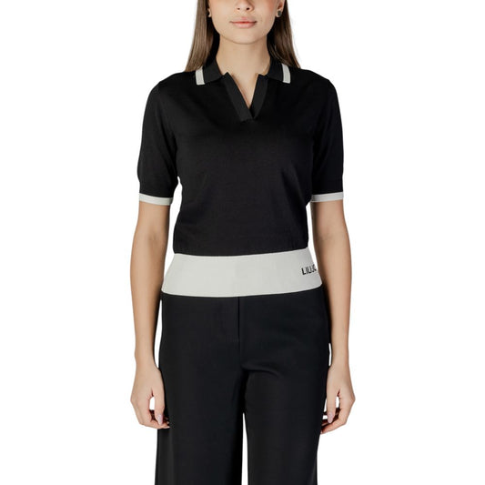 Liu Jo Black And White Viscose Sweater