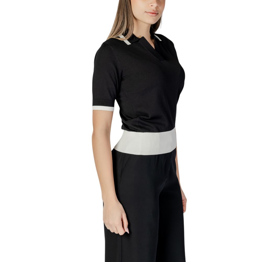 Liu Jo Black And White Viscose Sweater