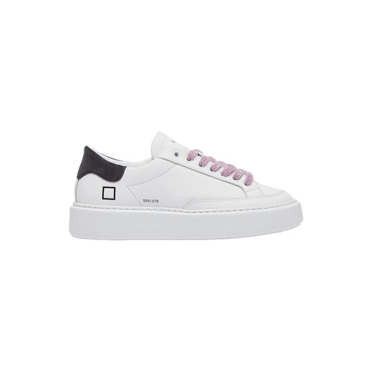 DATE Beige Ledersneaker