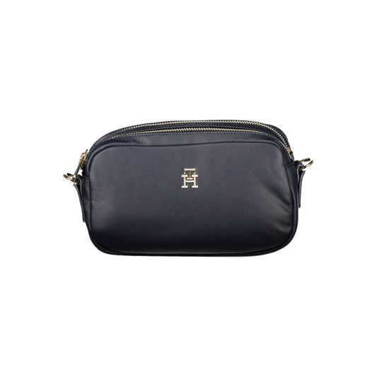 Tommy Hilfiger – Blaue Handtasche aus Polyester für Damen
