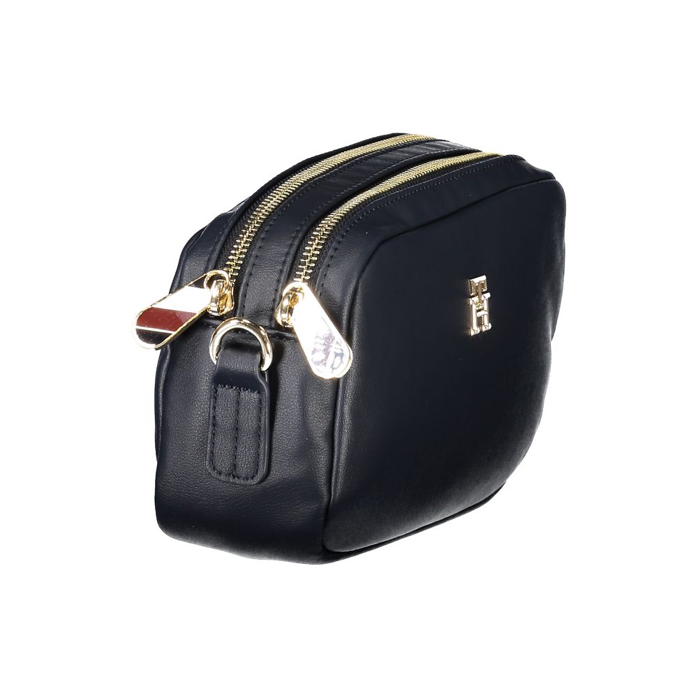Tommy Hilfiger – Blaue Handtasche aus Polyester für Damen