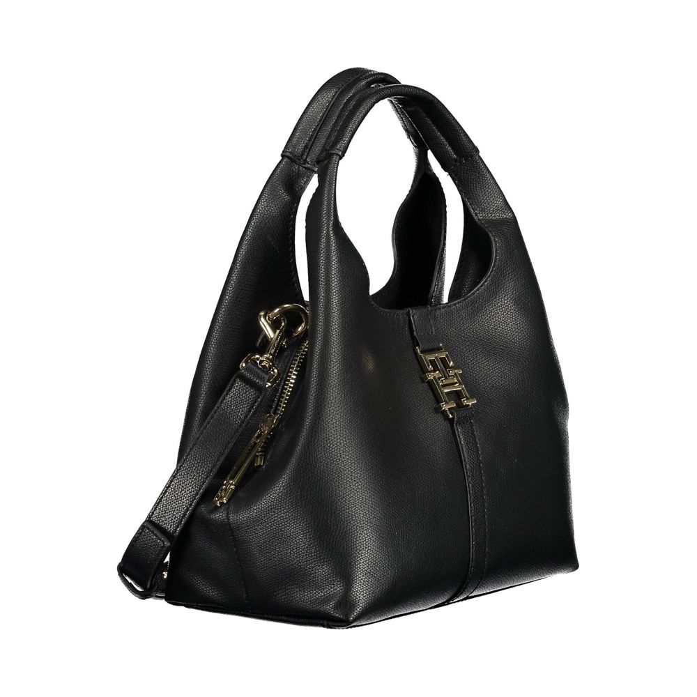 Tommy Hilfiger – Schwarze Polyethylen-Handtasche für Damen