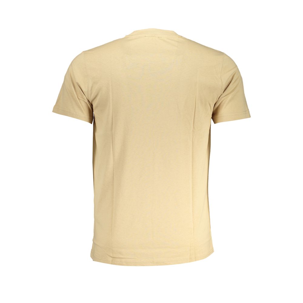 Cavalli Class – Beiges Baumwoll-T-Shirt