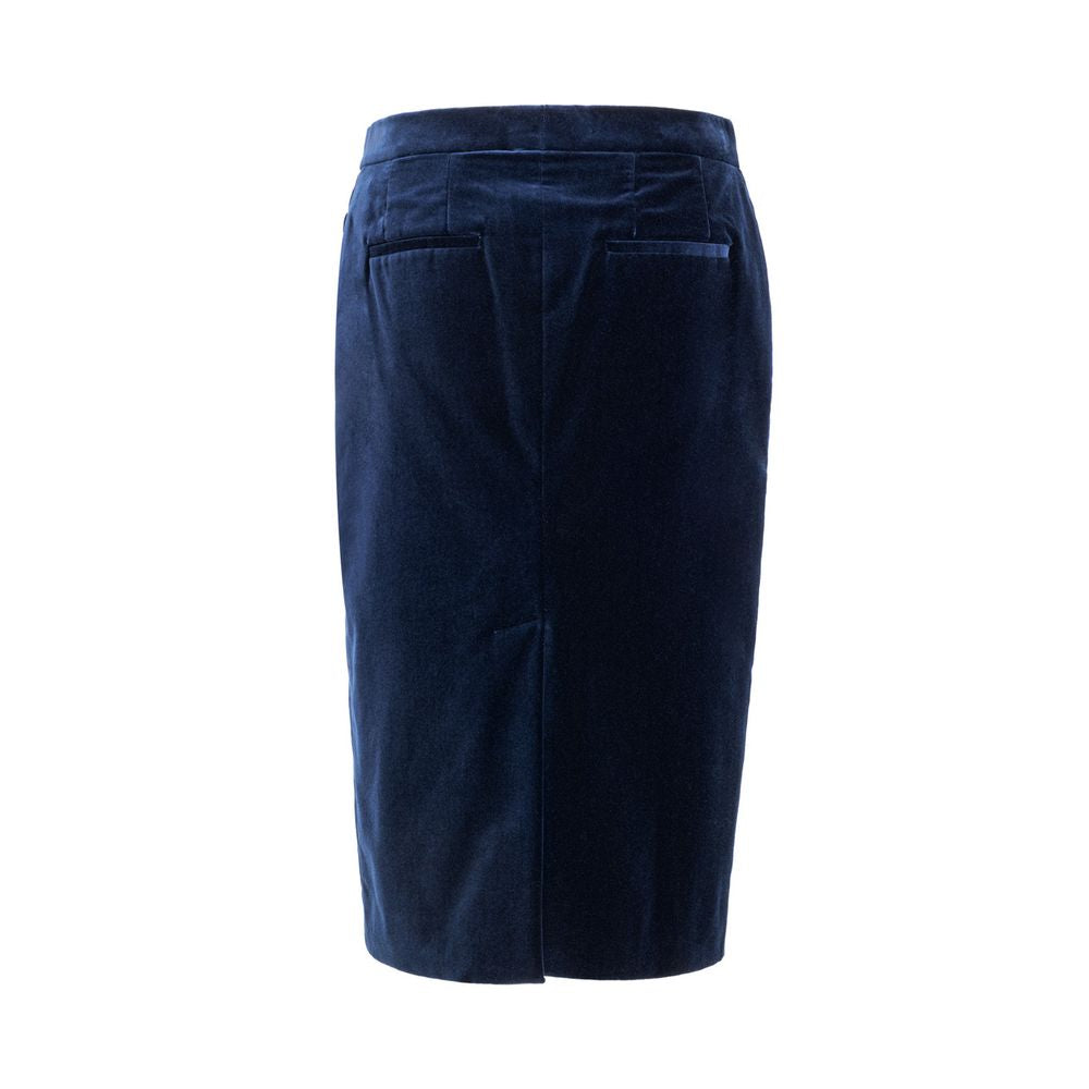 Blauer Baumwollrock von Tom Ford