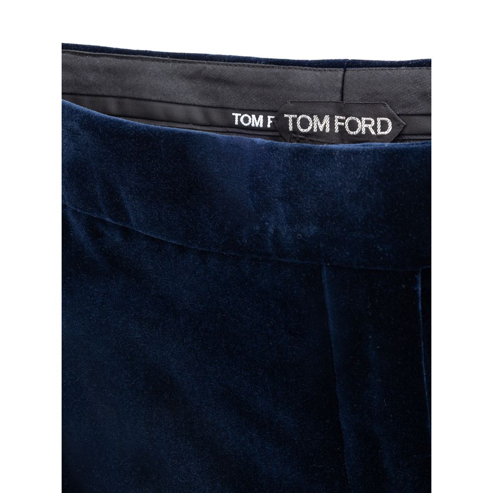 Blauer Baumwollrock von Tom Ford