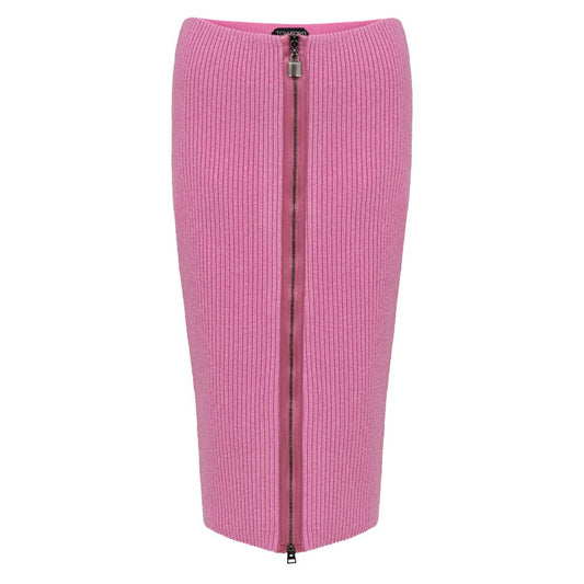 Tom Ford Pinkes Woll-Midikleid