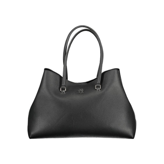 Tommy Hilfiger – Schwarze Polyester-Handtasche für Damen