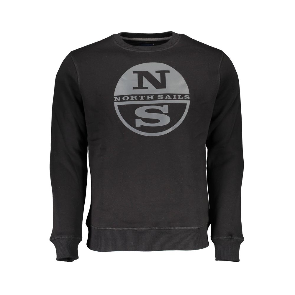 North Sails Herrenpullover aus schwarzer Baumwolle