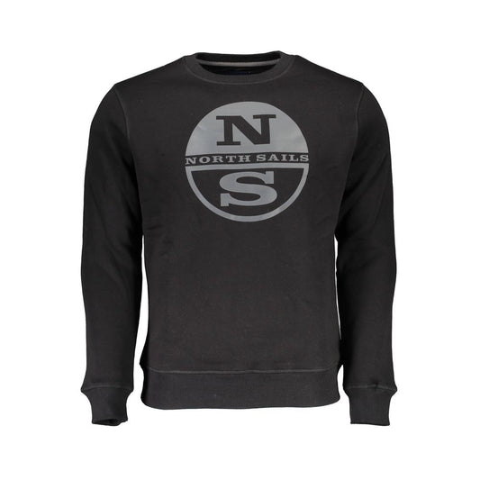 North Sails Herrenpullover aus schwarzer Baumwolle
