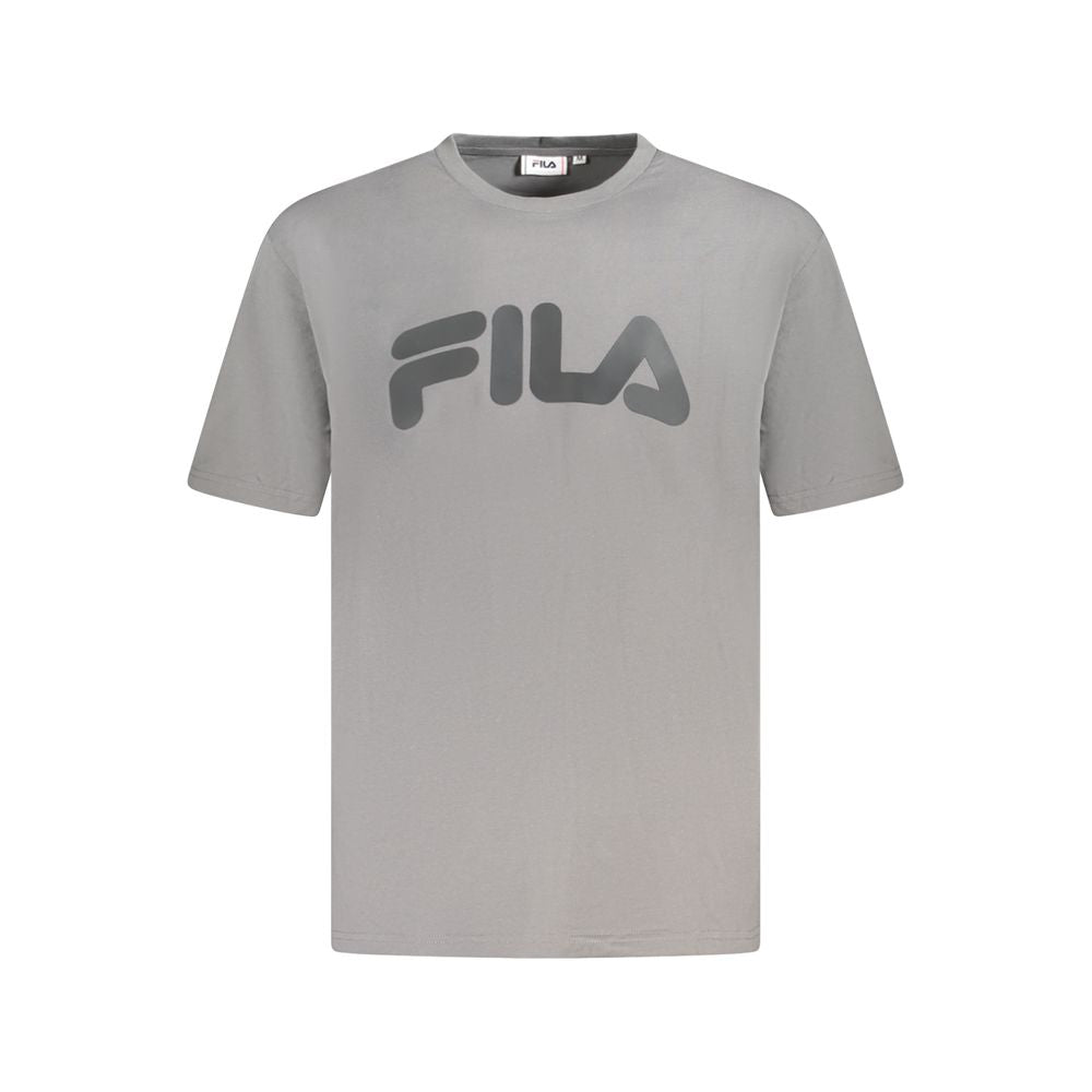Fila Graues Baumwoll-T-Shirt für Herren
