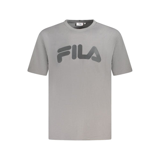 Fila Graues Baumwoll-T-Shirt für Herren