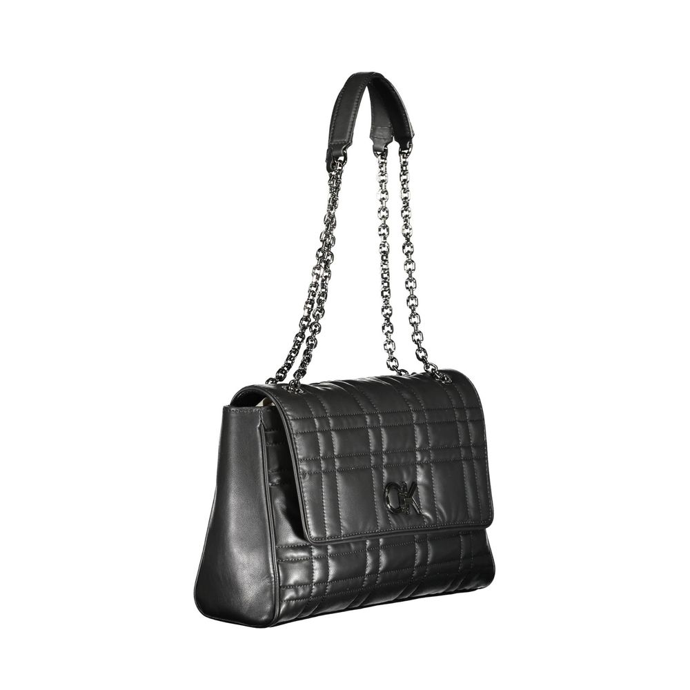 Calvin Klein Schwarze Polyester-Damenhandtasche