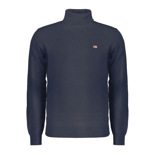 Norwegen 1963 Blauer Polyamid-Herrenpullover