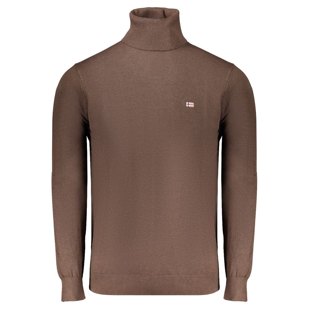 Norwegen 1963 Brauner Polyesterpullover