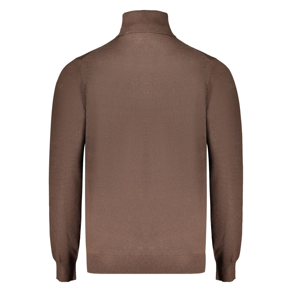 Norwegen 1963 Brauner Polyesterpullover