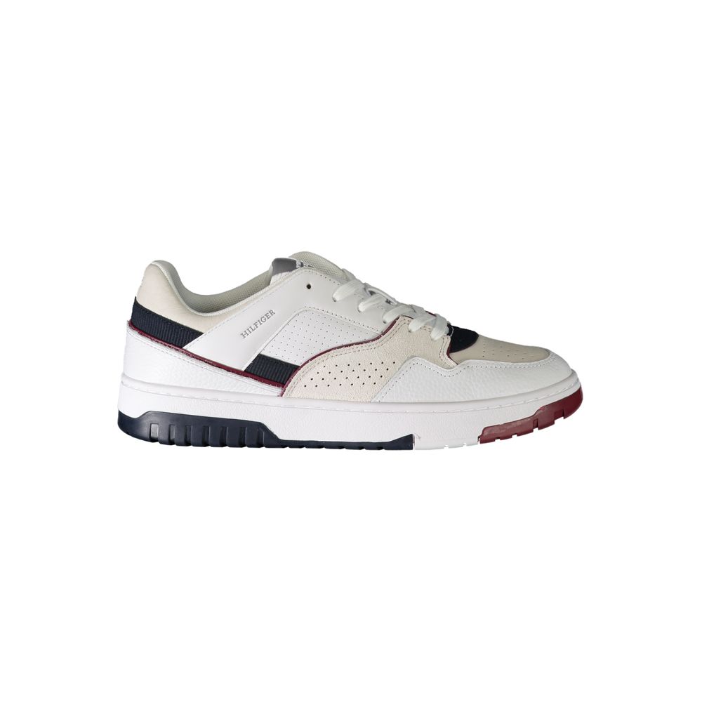 Tommy Hilfiger – Weiße Polyethylen-Sneaker für Herren