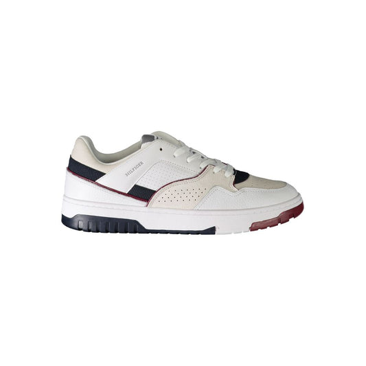 Tommy Hilfiger – Weiße Polyethylen-Sneaker für Herren