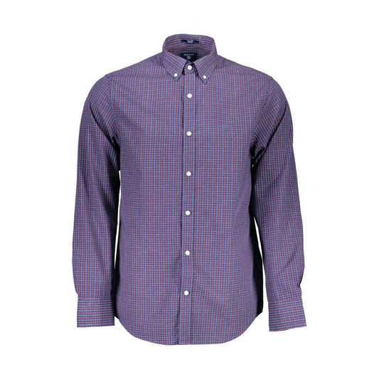 Gant Herrenhemd aus blauer Baumwolle