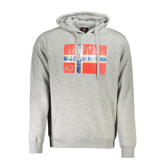 Norwegen 1963 Grauer Baumwollpullover für Herren