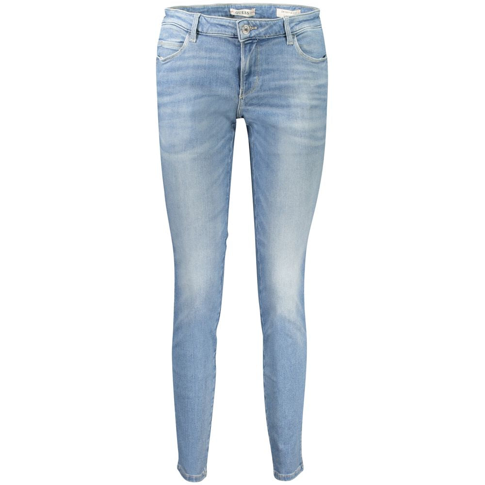 Guess Jeans Hellblaue Damenjeans aus recycelter Baumwolle